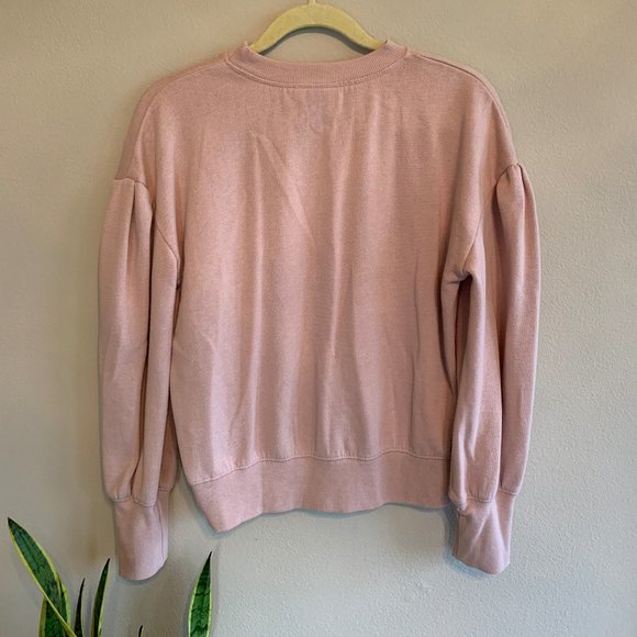 Puff Sleeve Crewneck Sweatshirt - Picture 2 of 2